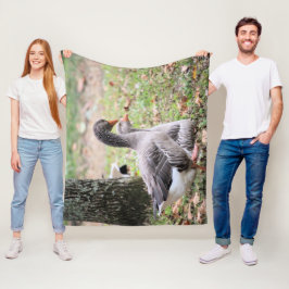 Gänse Fleecedecke