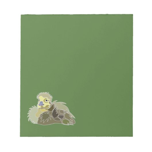 Gänse Gänling Baby Goose Notizblock (Vorderseite)