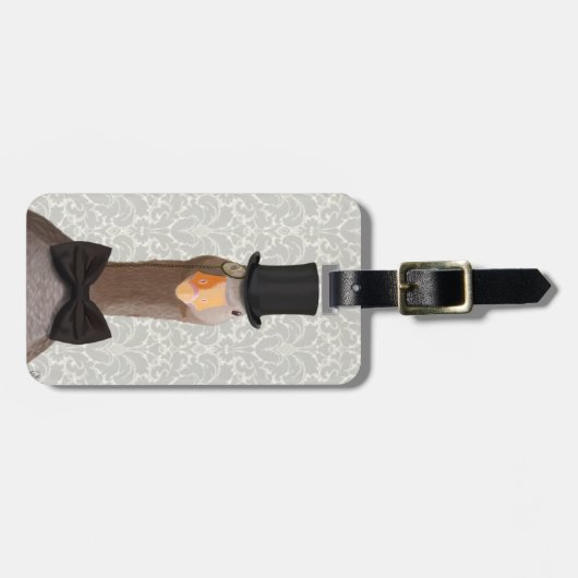 Gänse Gepäckanhänger (Vorderseite horizontal)