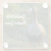 Gänse Glasuntersetzer (Rückseite)