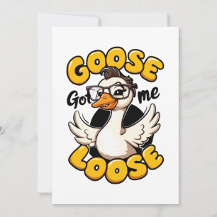 Gänse Got Ich Loose" - Gänse mit Brille Save The Date
