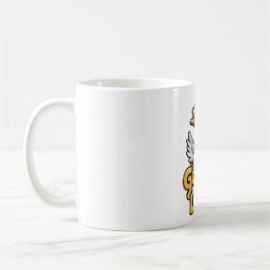 Gänse Got Me Loose T-Shirt - Funny Goose mit Brill Kaffeetasse