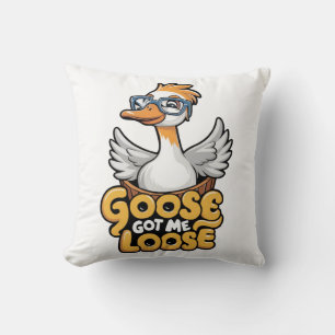 Gänse Got Me Loose T-Shirt - Funny Goose mit Brill Kissen