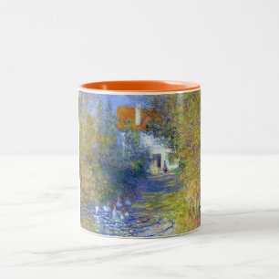 Gänse im Bach, Claude Monet Zweifarbige Tasse