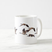 Gänse im Flug Kaffeetasse (VorderseiteRechts)