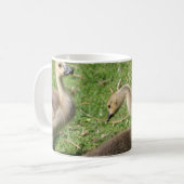 Gänse im Gras Kaffeetasse (Vorderseite Links)