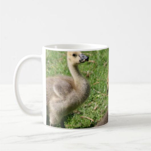 Gänse im Gras Kaffeetasse (Links)