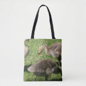 Gänse im Gras Tasche (Vorderseite)