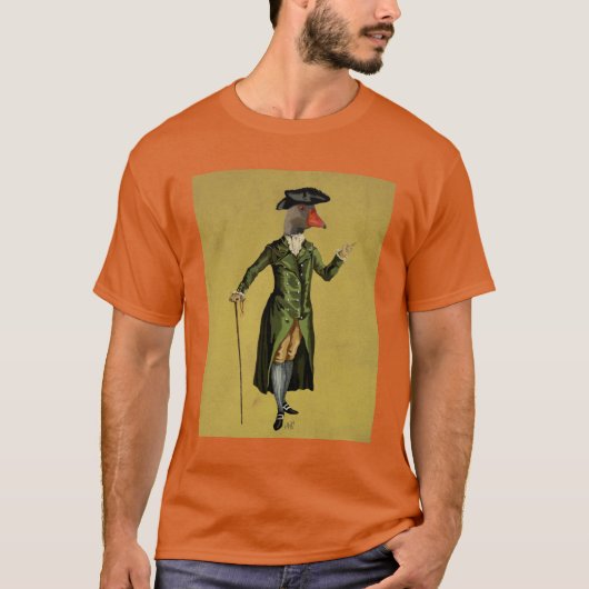 Gänse im grünen Regenmantel 3 T-Shirt (Vorderseite)