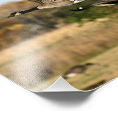 Gänse im Herbstflug Fotodruck (Ecke)