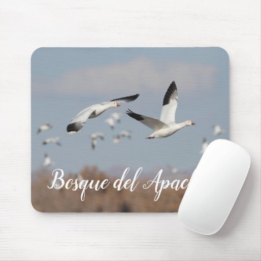 Gänse im Himmel der Bosque del Apache Mousepad (Mit Mouse)