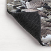 Gänse im Park-Mauspad Mousepad (Ecke)