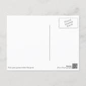 Gänse im Périgord, weiße Textkarte Postkarte (Rückseite)