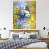 Gänse in Creek Claude Monet Kunst Leinwanddruck (Insitu (Schlafzimmer))