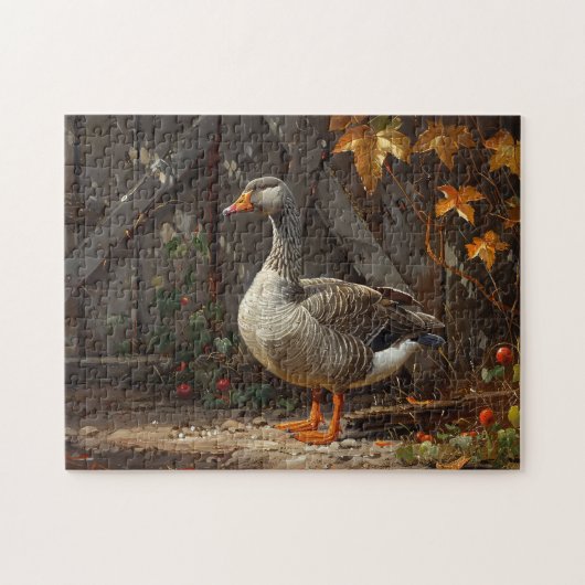 Gänse in der Barnyard Puzzle (Horizontal)