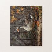 Gänse in der Barnyard Puzzle (Vertikal)