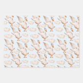 Gänse in Hüftverpackungen Geschenkpapier Set (Vorderseite)