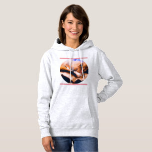 Gänse in Rosa Hoodie
