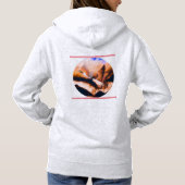 Gänse in Rosa Hoodie (Rückseite)