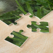 Gänse in üppig grünem Gras Puzzle (Seite)