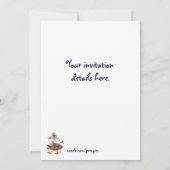 Gänse kommt aus ukrainischer Volkskunst Einladung (Rückseite)