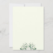 Gänse mit Bow Greenery Kinderdusche Einladung (Rückseite)