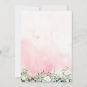 Gänse mit Bow Pink Girl Dusche Einladung (Rückseite)