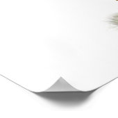 Gänse mit Floppy Blue Summer Hat Poster (Ecke)