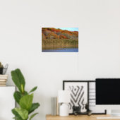 Gänse mit Herbstbäumen Poster (Heimbüro)