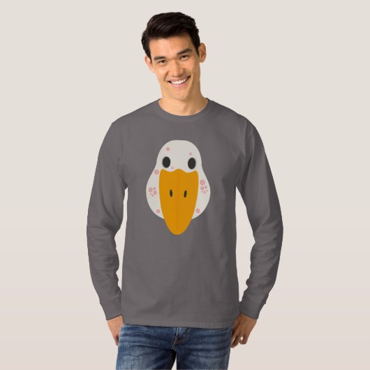 Gänse mit Pickel, lange Schlange T - Shirt (Vorne ganz)