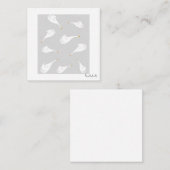 Gänse-Mitteilungskarten Mitteilungskarte (Vorne/Hinten)