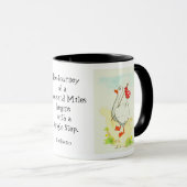 "Gänse" motivierend Tasse mit Konfuzius Zitat (VorderseiteRechts)