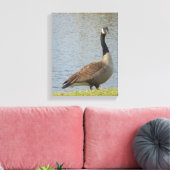 Gänse nach Teich Leinwand Art (Insitu (Wohnzimmer))