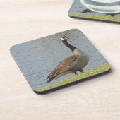 Gänse nach Teich Untersetzer Set (Linke Seite)