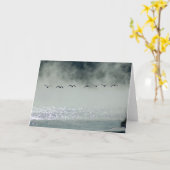 Gänse nehmen Flug-Karte Karte (Gelbe Blume)