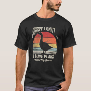 Gänse-Outfit Gänse Geflügel Vintage Retro Gans S T-Shirt