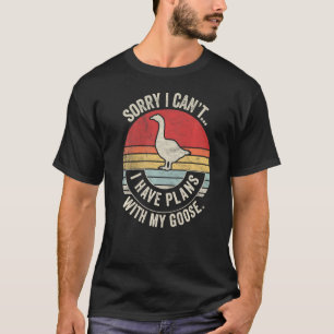 Gänse-Outfit Gänse Geflügel Vintage Retro Gans sag T-Shirt