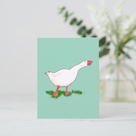 Gänse Postkarte (Stehend Vorderseite)