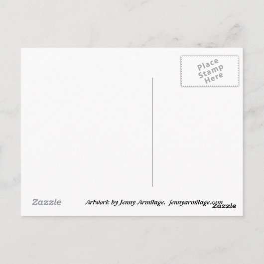 Gänse Postkarte (Rückseite)