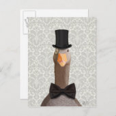 Gänse Postkarte (Vorne/Hinten)