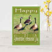 Gänse pro Tag Karte (Gelbe Blume)