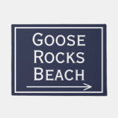 Gänse Rocks Beach und Arrow Doormat Fußmatte (Vorderseite)