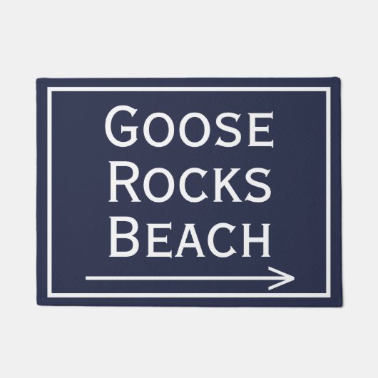 Gänse Rocks Beach und Arrow Doormat Fußmatte (Vorderseite)