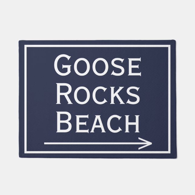 Gänse Rocks Beach und Arrow Doormat Fußmatte (Vorderseite)