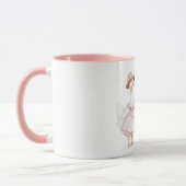Gänse-Rosa-Kleid-Hut Tasse (Links)