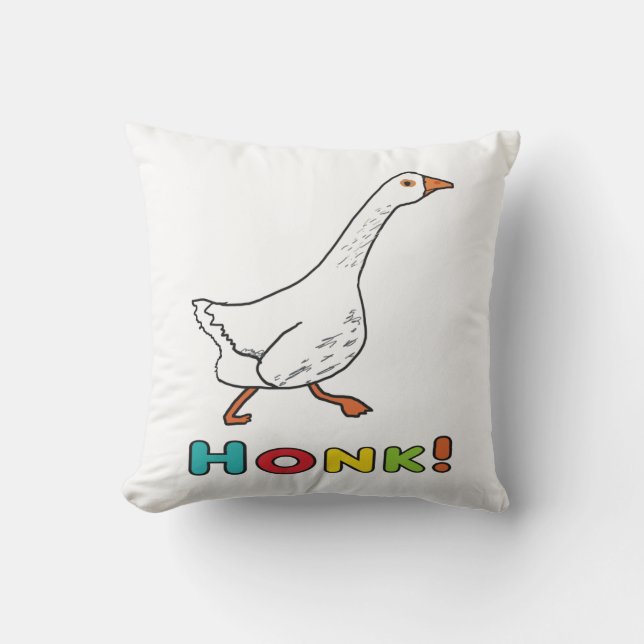 Gänse Schnattern Kissen (Vorderseite)