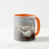 Gänse sind lustig tasse (VorderseiteRechts)