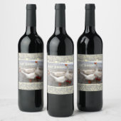 Gänse sind lustig weinetikett (Flaschen)