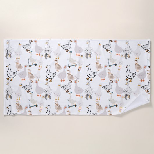 Gänse Strandtuch (Vorderseite)