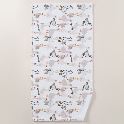 Gänse Strandtuch (Vorderseite)